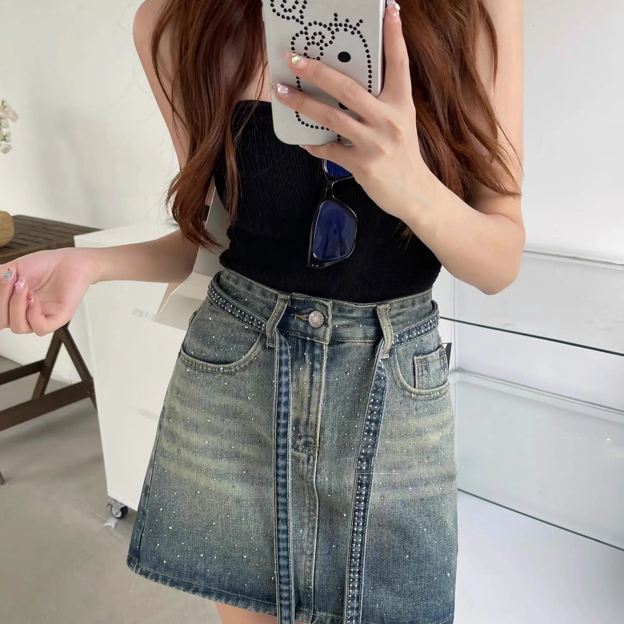 Jeans Skirts For Women Gradien - Summer Clothing Cheap のレビューと価格
