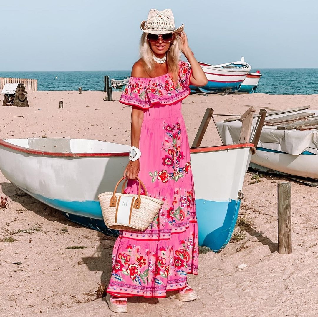 Amazon Off-shoulder Printing L - Zara Summer Clothing For Women のレビューと価格