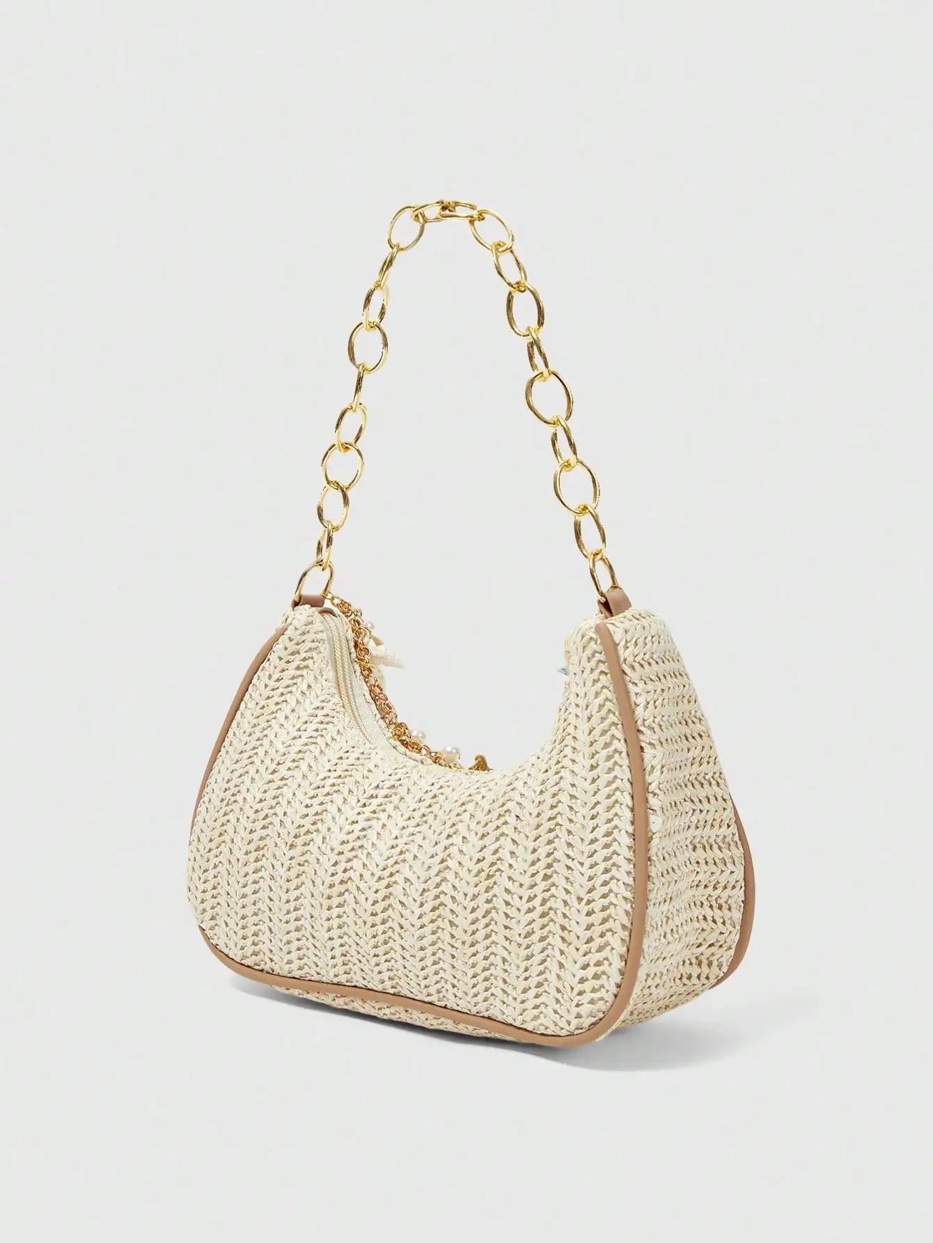 ROMWE Fairycore 1pc Summer Bea - Beach Bag Straw のレビューと価格