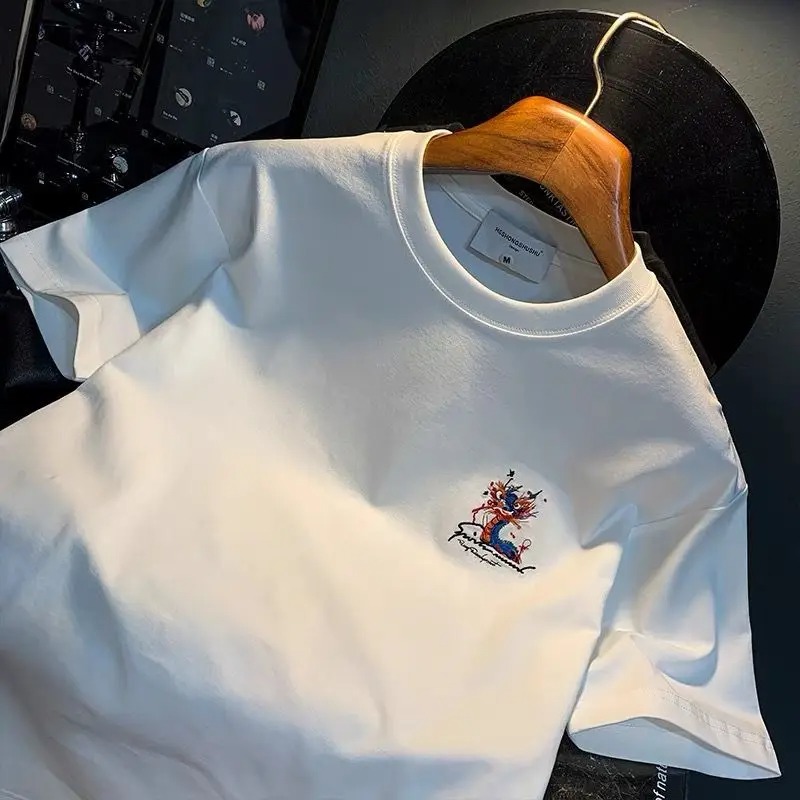 100℅ Cotton T Shirt for Men Wh - Summer Clothing Cheap のレビューと価格