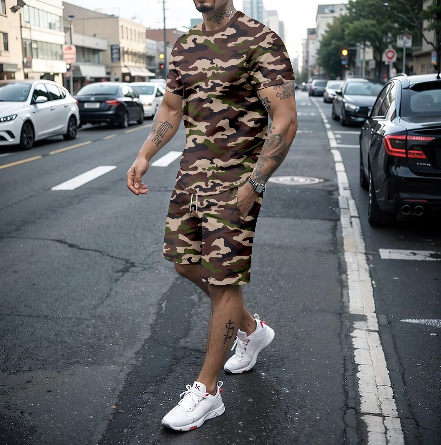 Camouflage Outdoor Tracksuits  - Summer Clothing For Women のレビューと価格