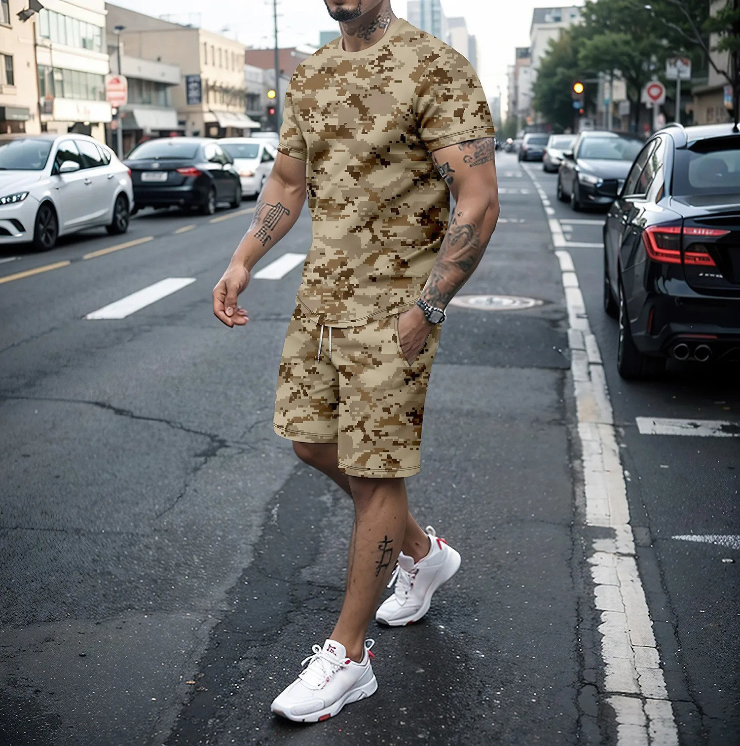 Camouflage Outdoor Tracksuits  - Summer Clothing For Women のレビューと価格