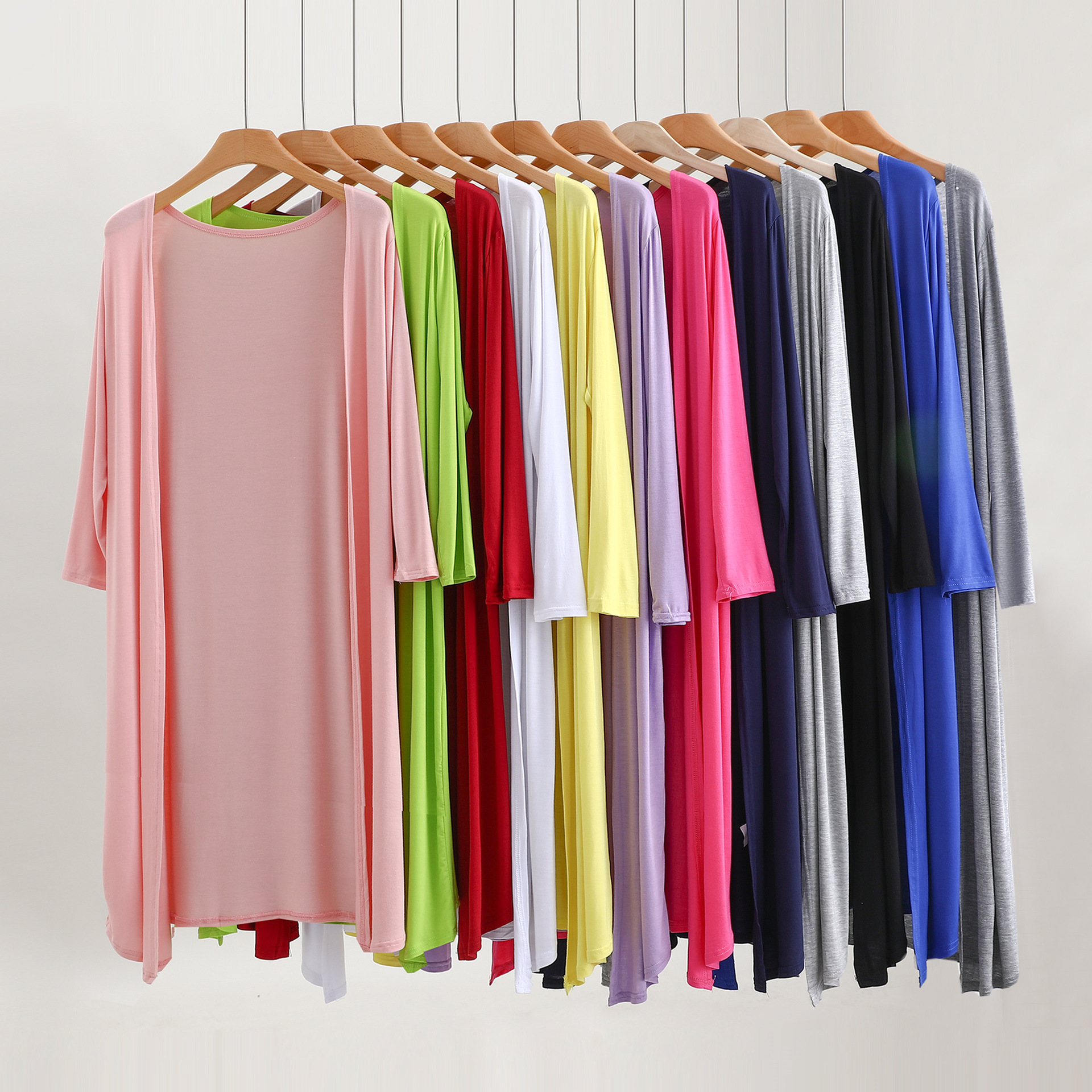 12 Colors Women Modal Long Car - Summer Clothing Colors のレビューと価格