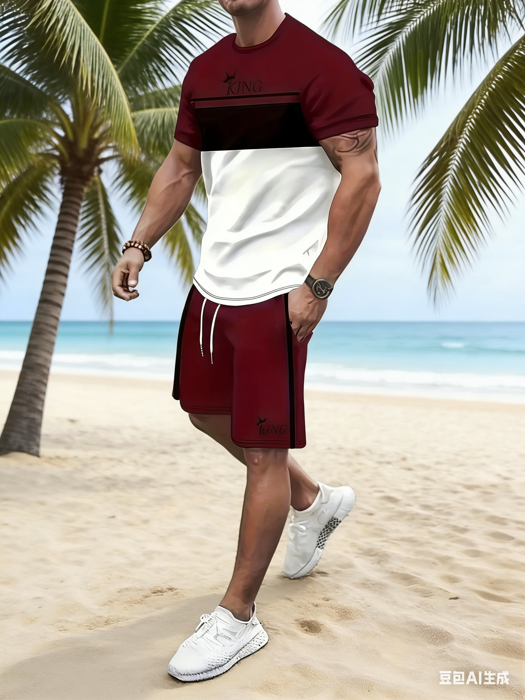 New Summer Men's Sportswear St - Summer Clothing Beach のレビューと価格