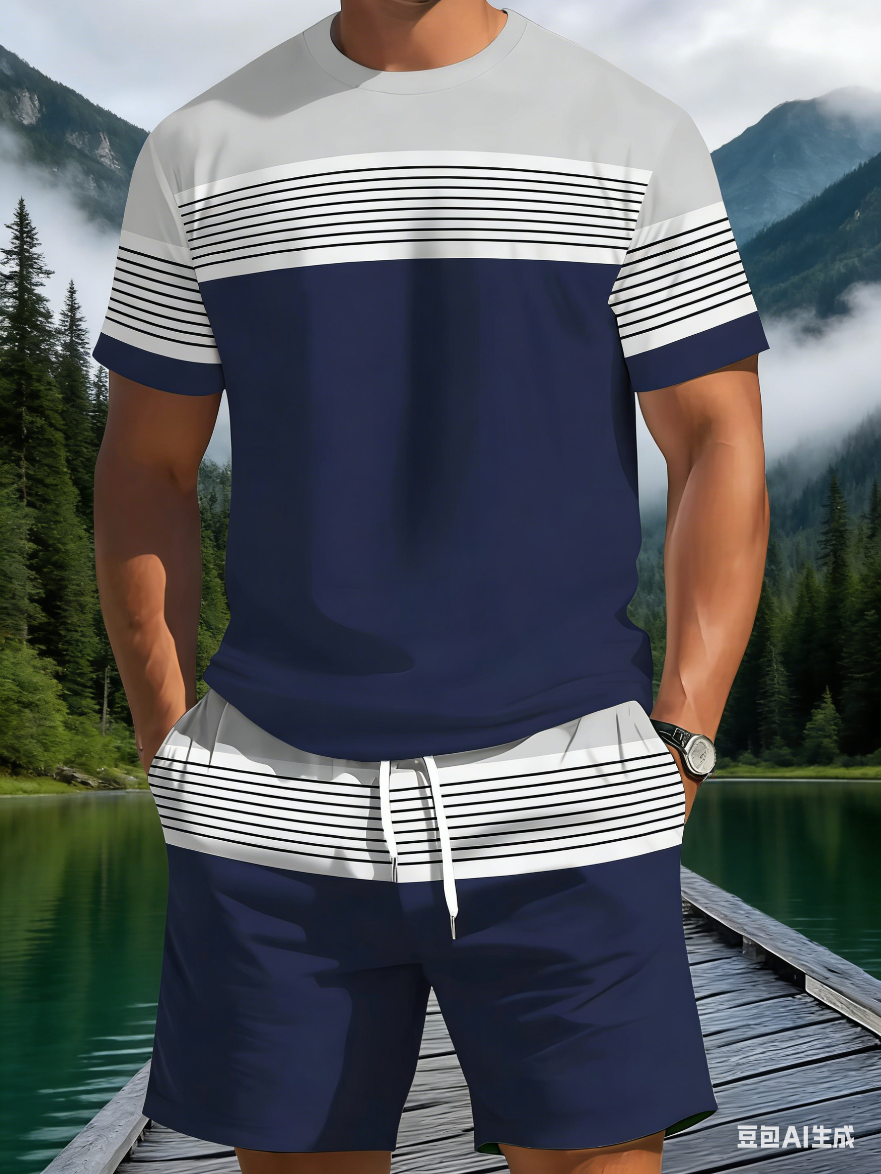 New Summer Men's Sportswear St - Summer Clothing Beach のレビューと価格