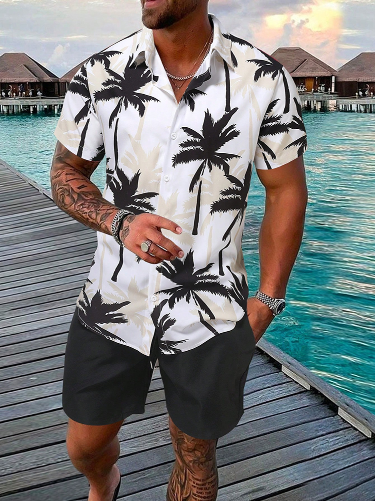 Men's Hawaiian Short-sleeved S - Beach Shirt Hawaiian のレビューと価格