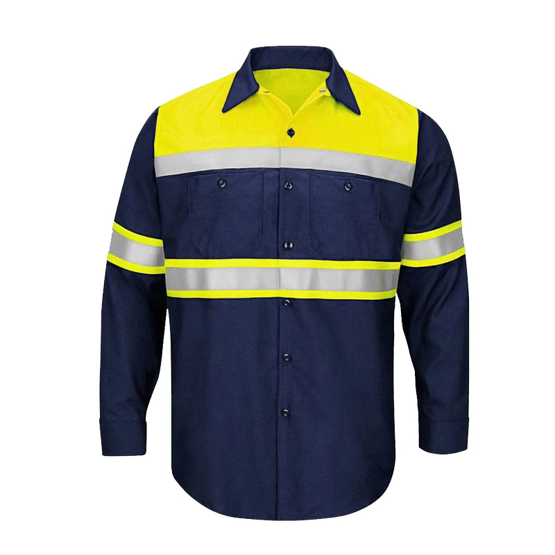 Men Shirt Long Sleeve 100% Cot - Summer Hi Vis Clothing のレビューと価格