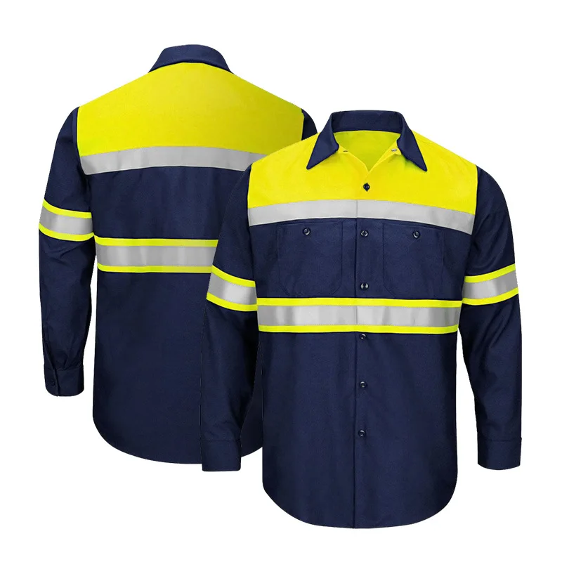 Men Shirt Long Sleeve 100% Cot - Summer Hi Vis Clothing のレビューと価格