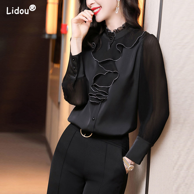 Premium Black Ruffled Straight - Summer Clothing Colors のレビューと価格