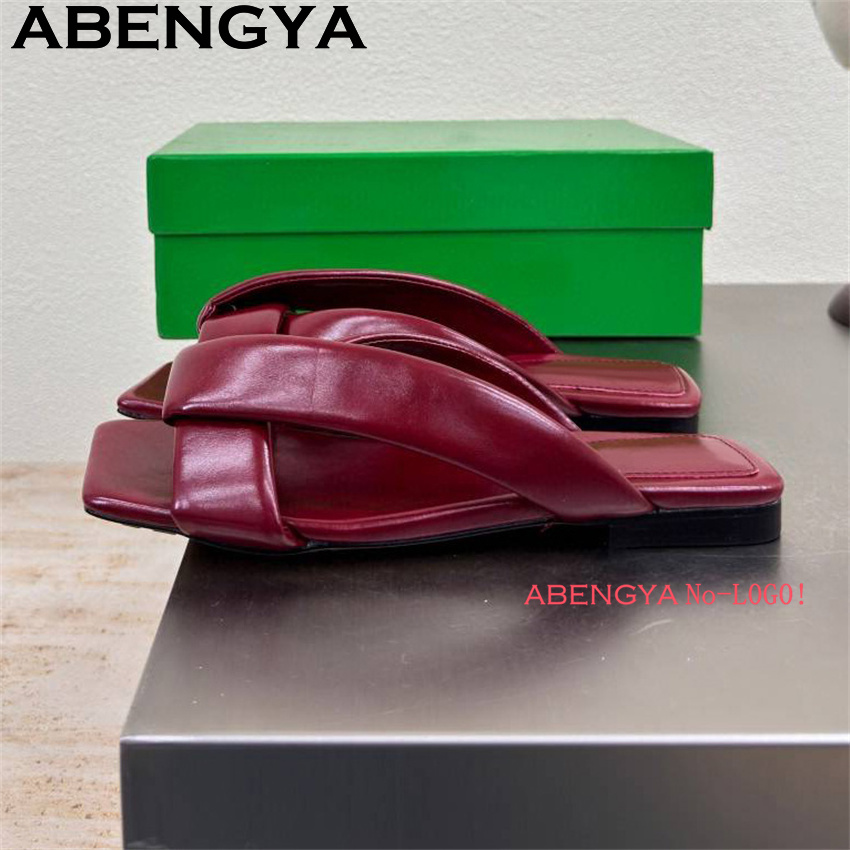 Real Leather Flat Slippers Cas - Summer Clothing Beach のレビューと価格