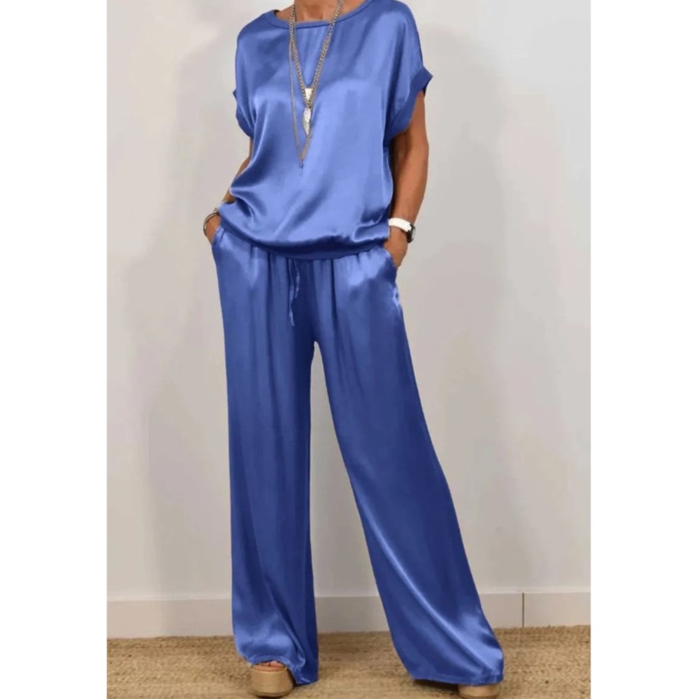 2-piece Set Fashion Satin O Ne - Zara Summer Clothing For Women のレビューと価格