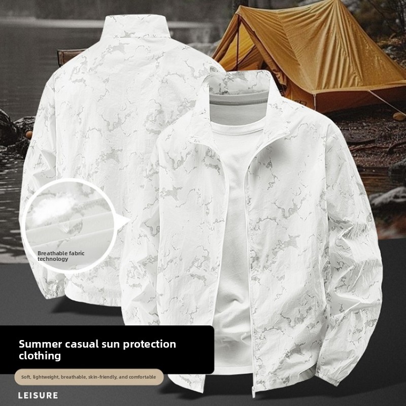 Men's Stand Collar Sun Protect - Summer Uv Clothing のレビューと価格