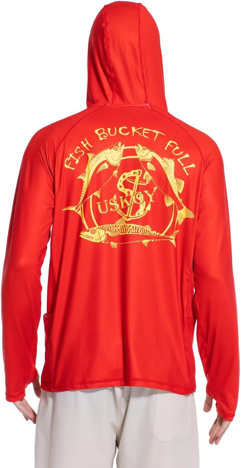 Men's UPF 50+ Fishing Hoodie Q - Rash Guard Long Sleeve のレビューと価格