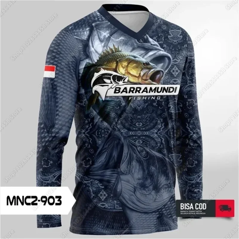 Summer Fishing Shirt Men Sun U - Rash Guard Long Sleeve のレビューと価格
