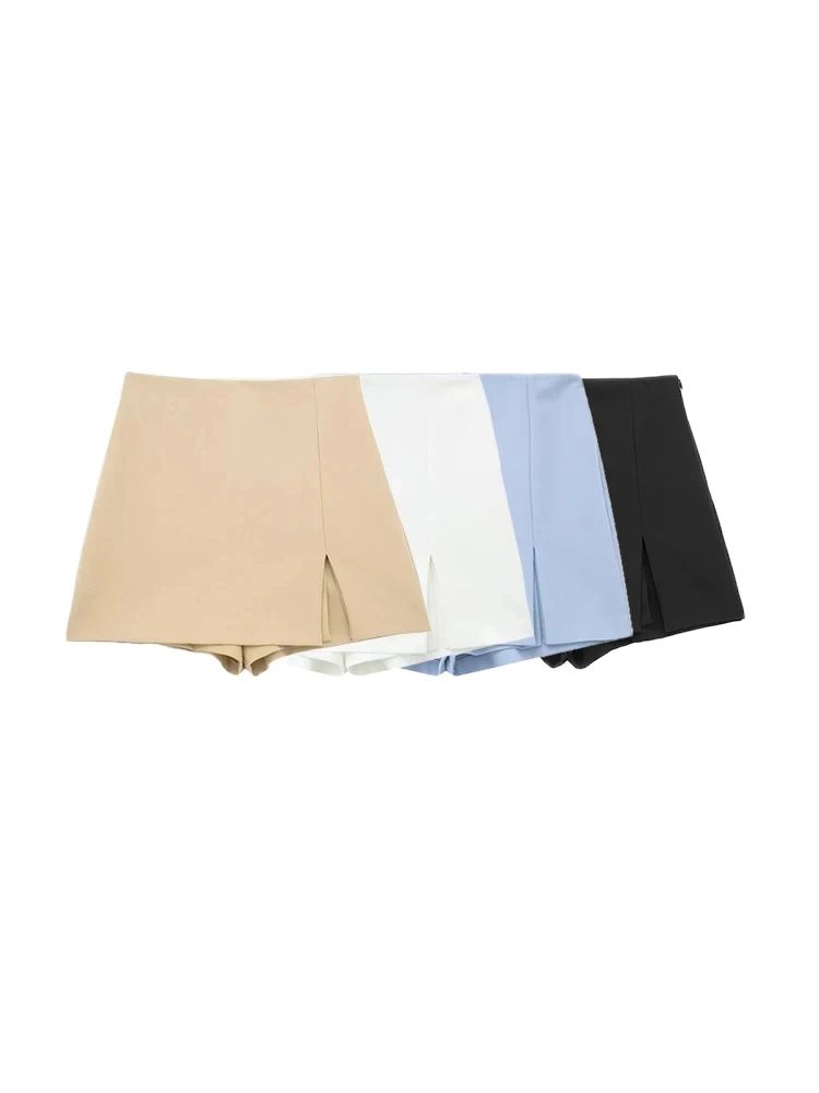 Women's Front Slit Shorts Skir - Summer Zara のレビューと価格
