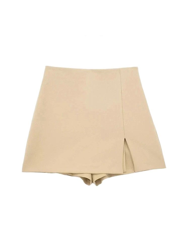 Women's Front Slit Shorts Skir - Summer Zara のレビューと価格