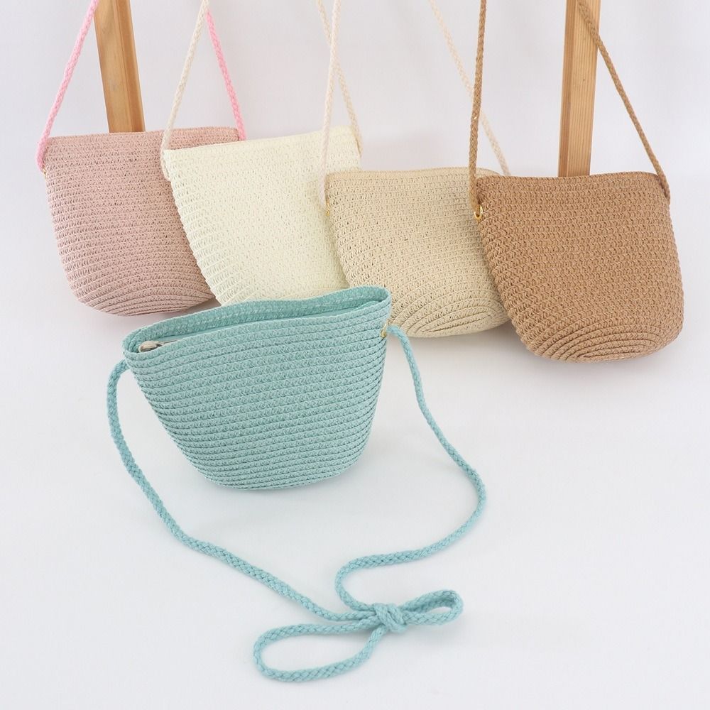 Summer Children Girls Shoulder - Beach Bag Straw のレビューと価格