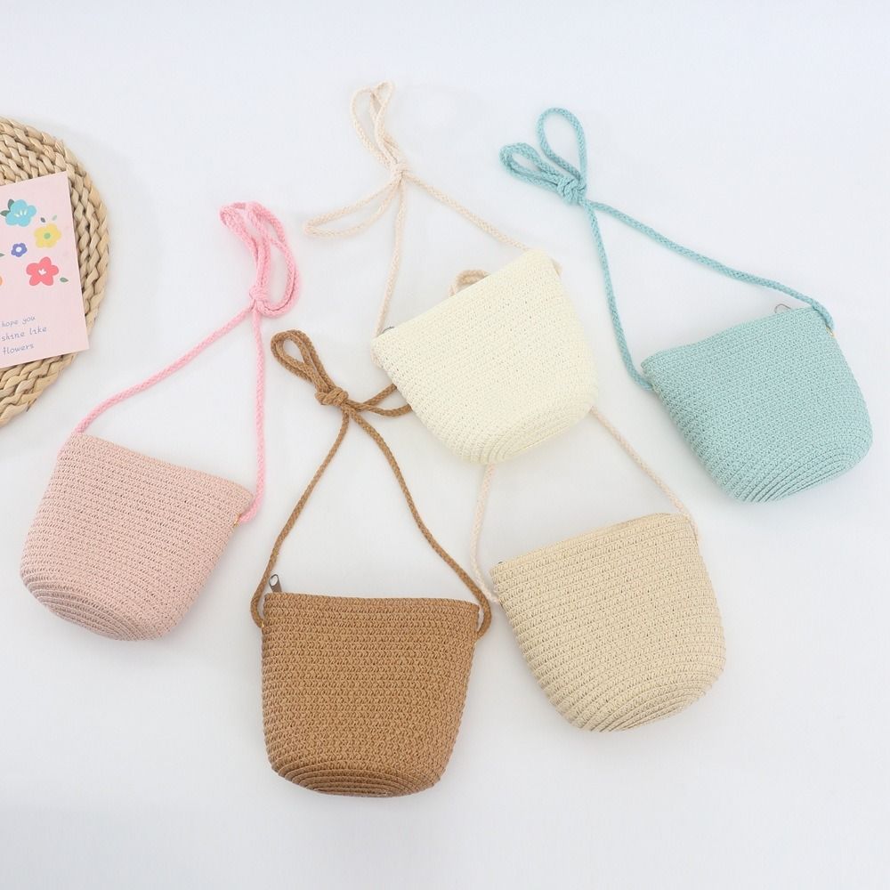 Summer Children Girls Shoulder - Beach Bag Straw のレビューと価格