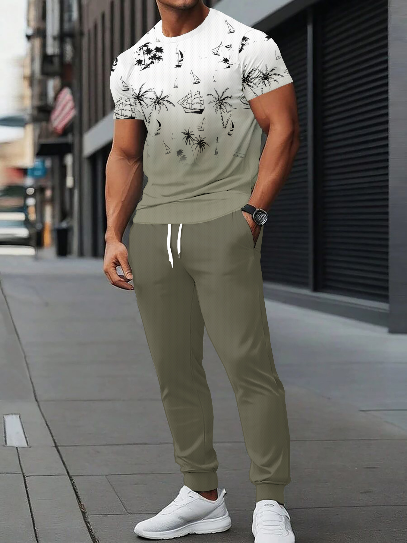 2026 Summer Men's Suit with 3D - Summer Clothing Beach のレビューと価格
