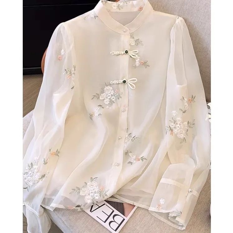 Long Sleeve Shirts Womens Chif - Summer Holiday Clothing Women のレビューと価格