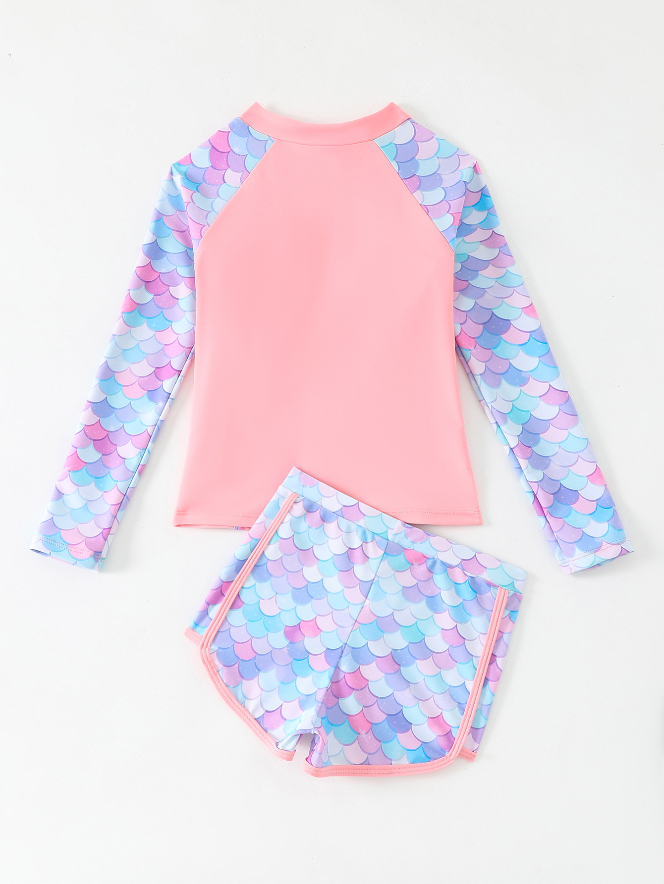Girls Swimsuit 2025 Pink Long  - Rash Guard Long Sleeve のレビューと価格